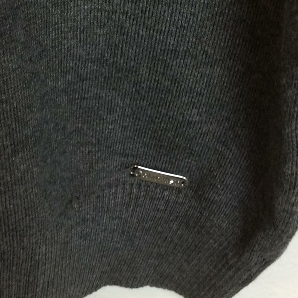 Calvin Klein Womens Turtleneck Sweater Grey on Grey Sz Large NWT - Picture 3 of 5